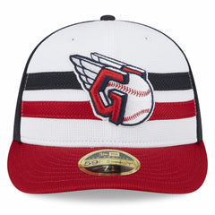 Cleveland Guardians New Era 2025 Batting Practice Low Profile 59FIFTY Fitted Hat - White Hats
