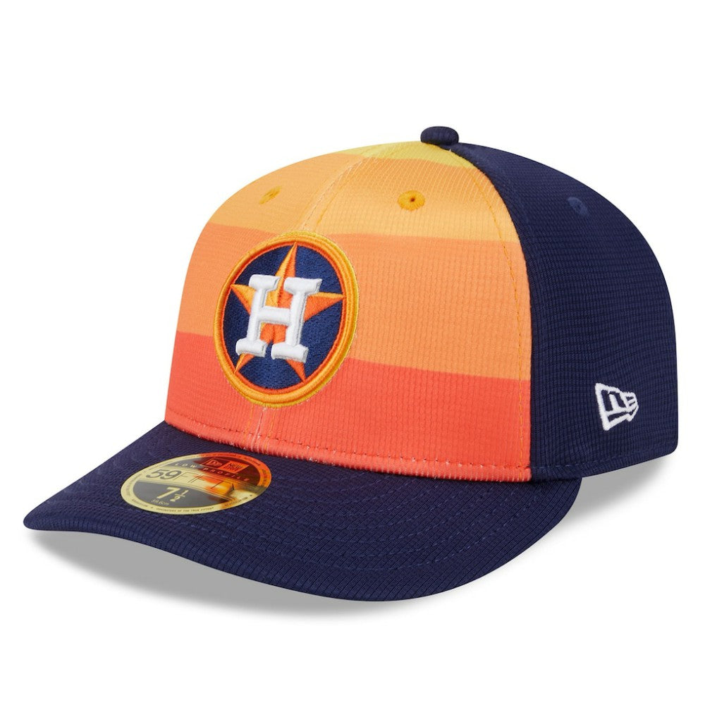 Houston Astros New Era 2025 Batting Practice Low Profile 59FIFTY Fitted Hat - Orange Hats