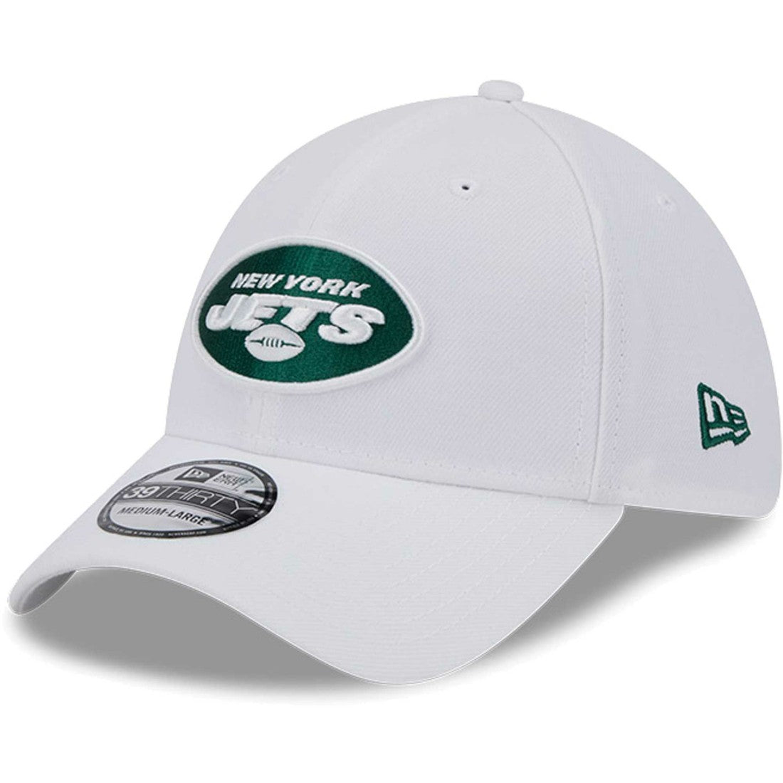 New York Jets New Era Main 39THIRTY Flex Hat White
