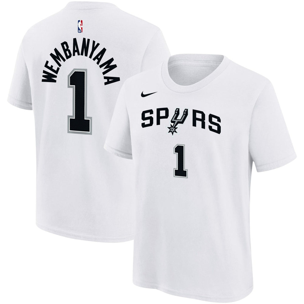 Victor Wembanyama San Antonio Spurs Youth Name & Number Association T-Shirt White