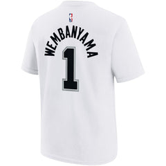 Victor Wembanyama San Antonio Spurs Youth Name & Number Association T-Shirt White