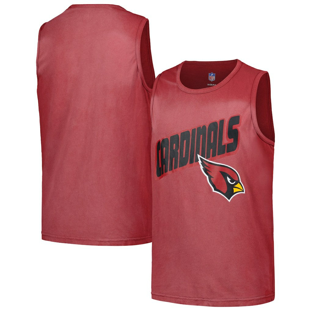 Arizona Cardinals Youth Sun-Bleached Ride the Tide Tank Top Cardinal