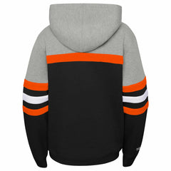 Phoenix Suns Youth Hardwood Classics Head Coach Pullover Hoodie Black/Heather Gray
