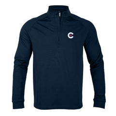 Chicago Cubs Levelwear City Connect Calibre Insignia Core Quarter-Zip Pullover Top - Navy Pullover