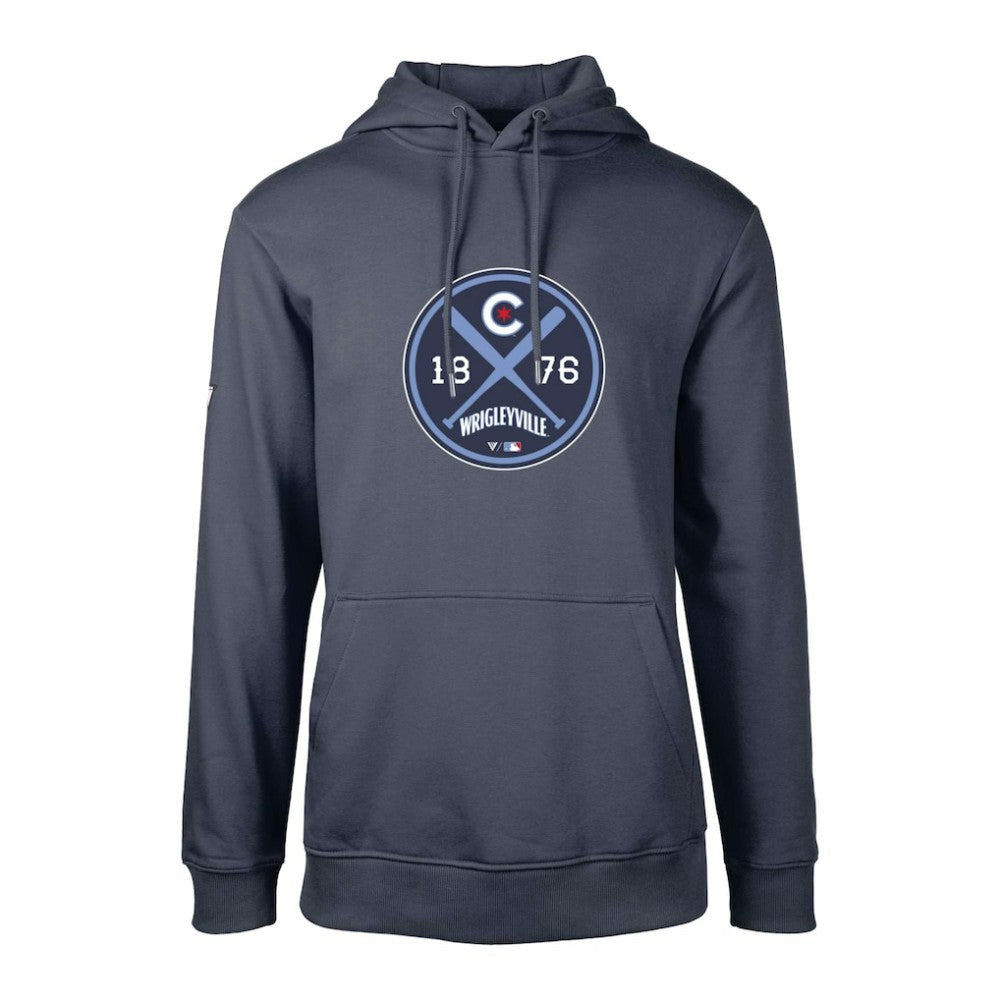 Chicago Cubs Levelwear City Connect Podium Strike Pullover Hoodie - Navy Hoodies