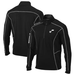 Utah Jazz Omni-Wick Shotgun Quarter-Zip Pullover Top Black