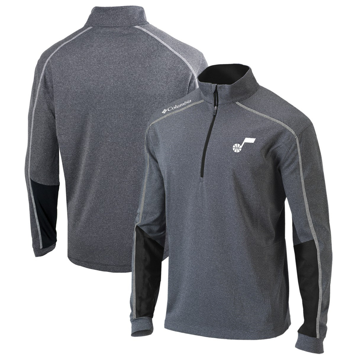 Utah Jazz Omni-Wick Shotgun 2.0 Quarter-Zip Pullover Top Black