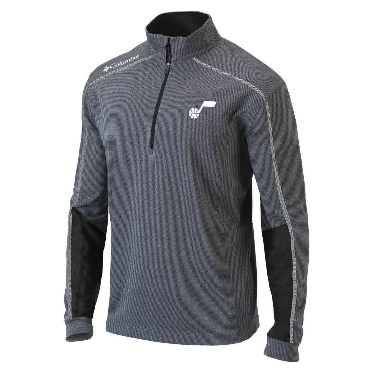 Utah Jazz Omni-Wick Shotgun 2.0 Quarter-Zip Pullover Top Black