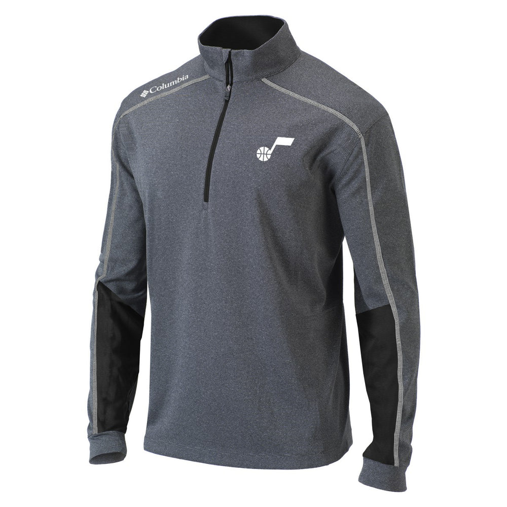 Utah Jazz Omni-Wick Shotgun 2.0 Quarter-Zip Pullover Top Black