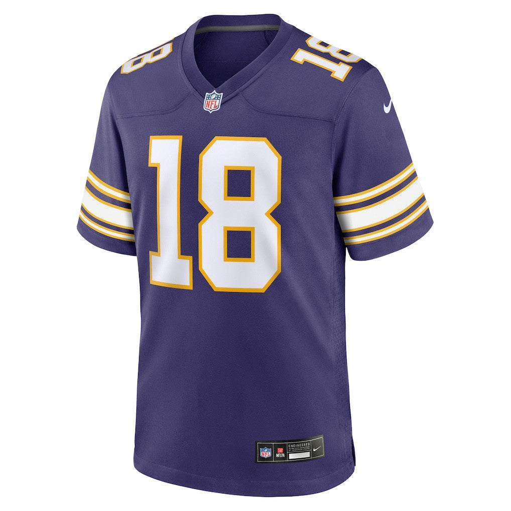 NFL Justin Jefferson Minnesota Vikings Classic Player Game Jersey - Purple