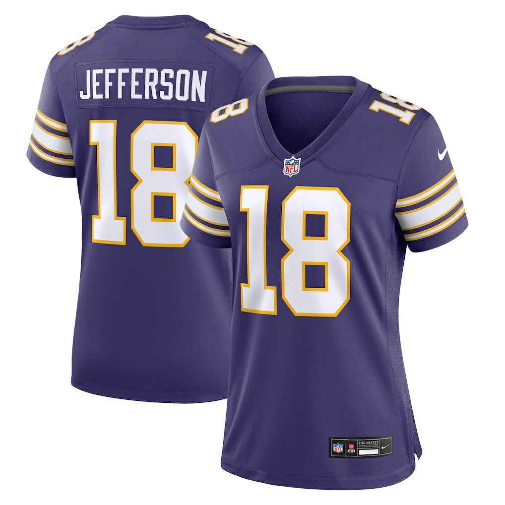 NFL Justin Jefferson Minnesota Vikings Women's Player Jersey - Purple