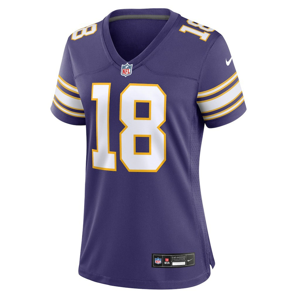NFL Justin Jefferson Minnesota Vikings Women's Player Jersey - Purple