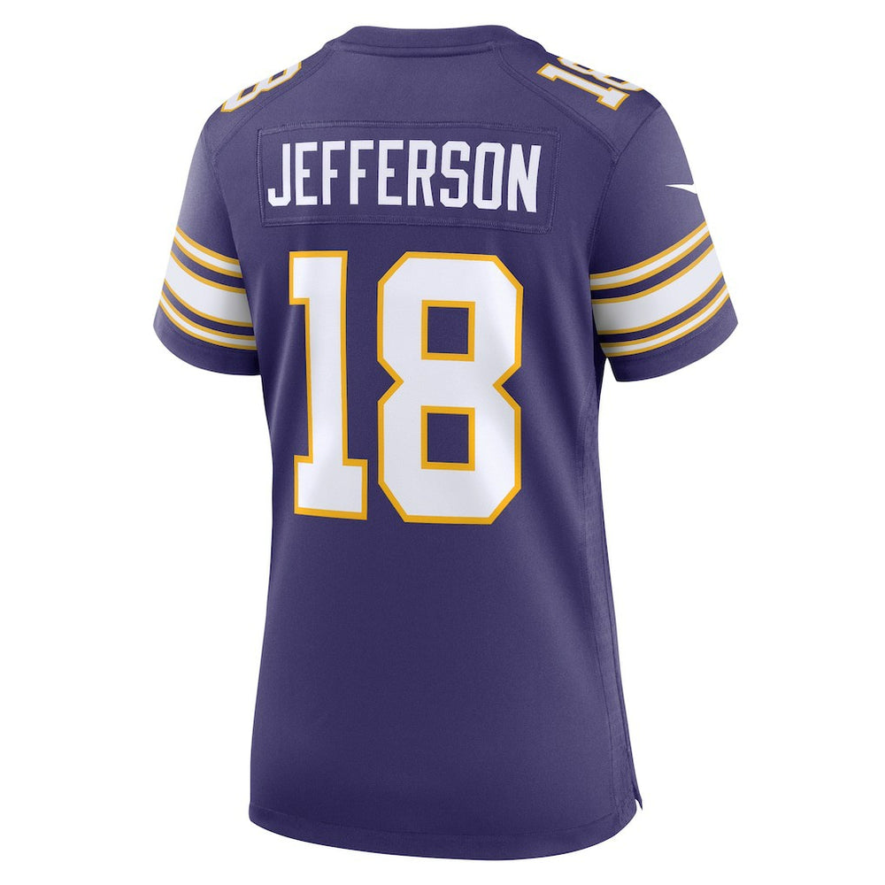 NFL Justin Jefferson Minnesota Vikings Women's Player Jersey - Purple