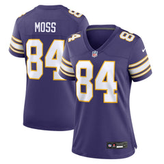 NFL Randy Moss Minnesota Vikings Women's Classic Retired Player Game Jersey - Purple