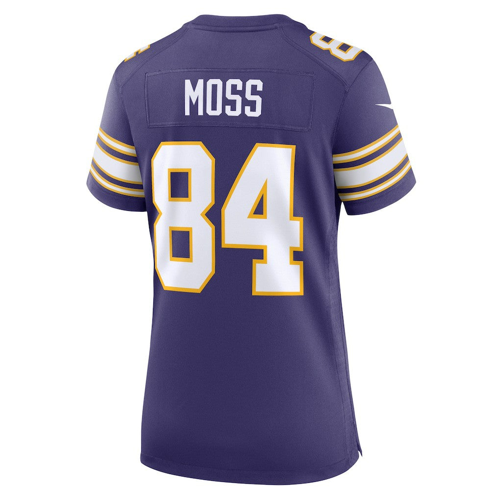 NFL Randy Moss Minnesota Vikings Women's Classic Retired Player Game Jersey - Purple