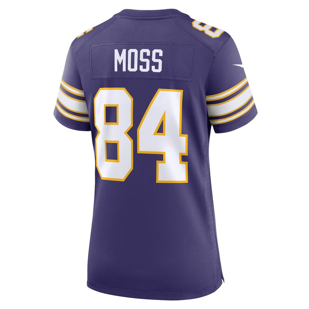 NFL Randy Moss Minnesota Vikings Women's Classic Retired Player Game Jersey - Purple