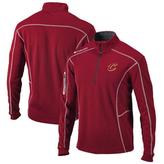 Cleveland Cavaliers Omni-Wick Shotgun Quarter-Zip Pullover Top Wine