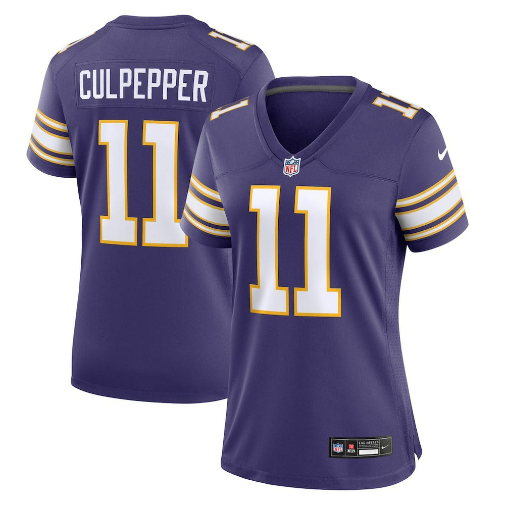 NFL Daunte Culpepper Minnesota Vikings Women's Classic Retired Player Game Jersey - Purple
