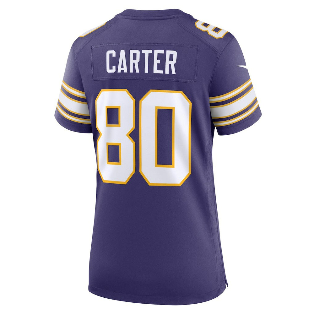 NFL Cris Carter Minnesota Vikings Women's Classic Retired Player Game Jersey - Purple