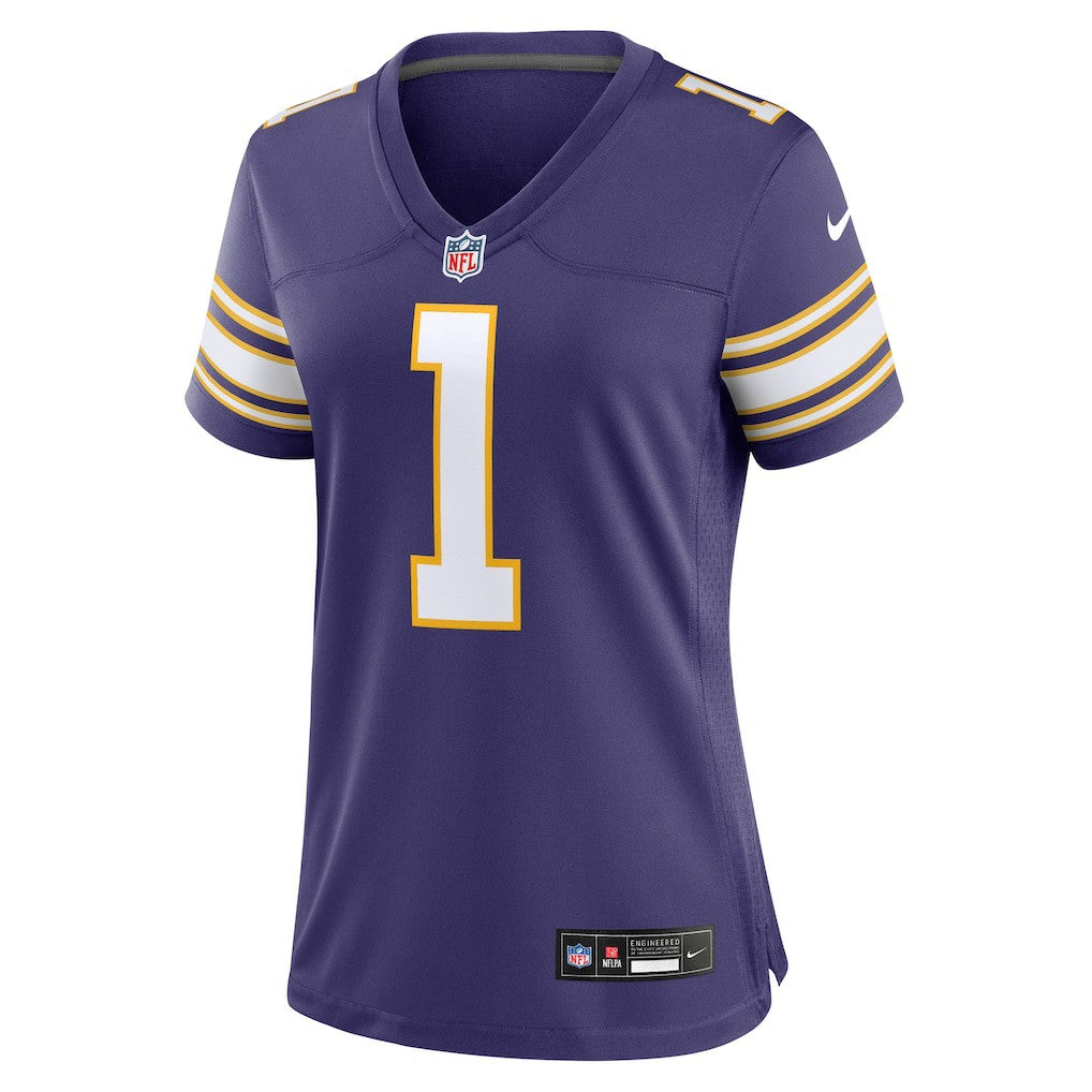 NFL Warren Moon Minnesota Vikings Women's Classic Retired Player Game Jersey - Purple