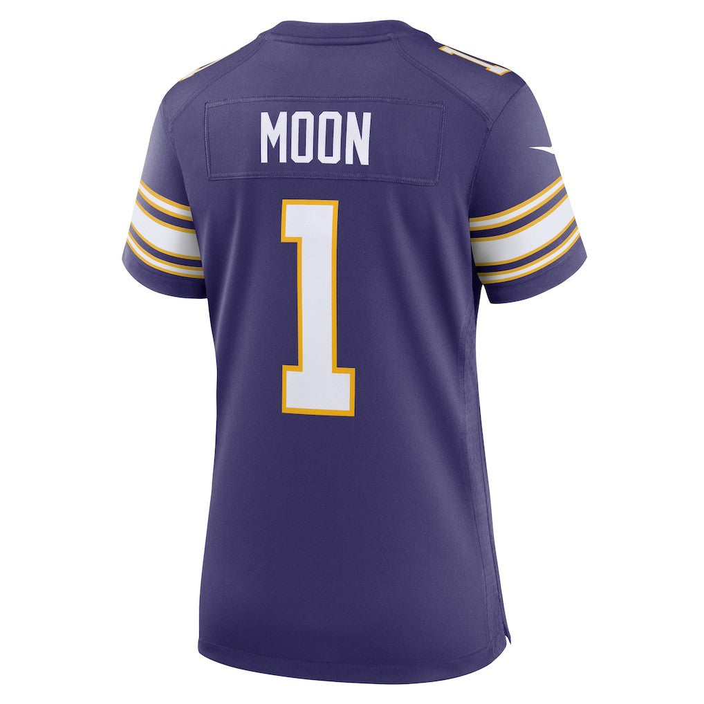 NFL Warren Moon Minnesota Vikings Women's Classic Retired Player Game Jersey - Purple