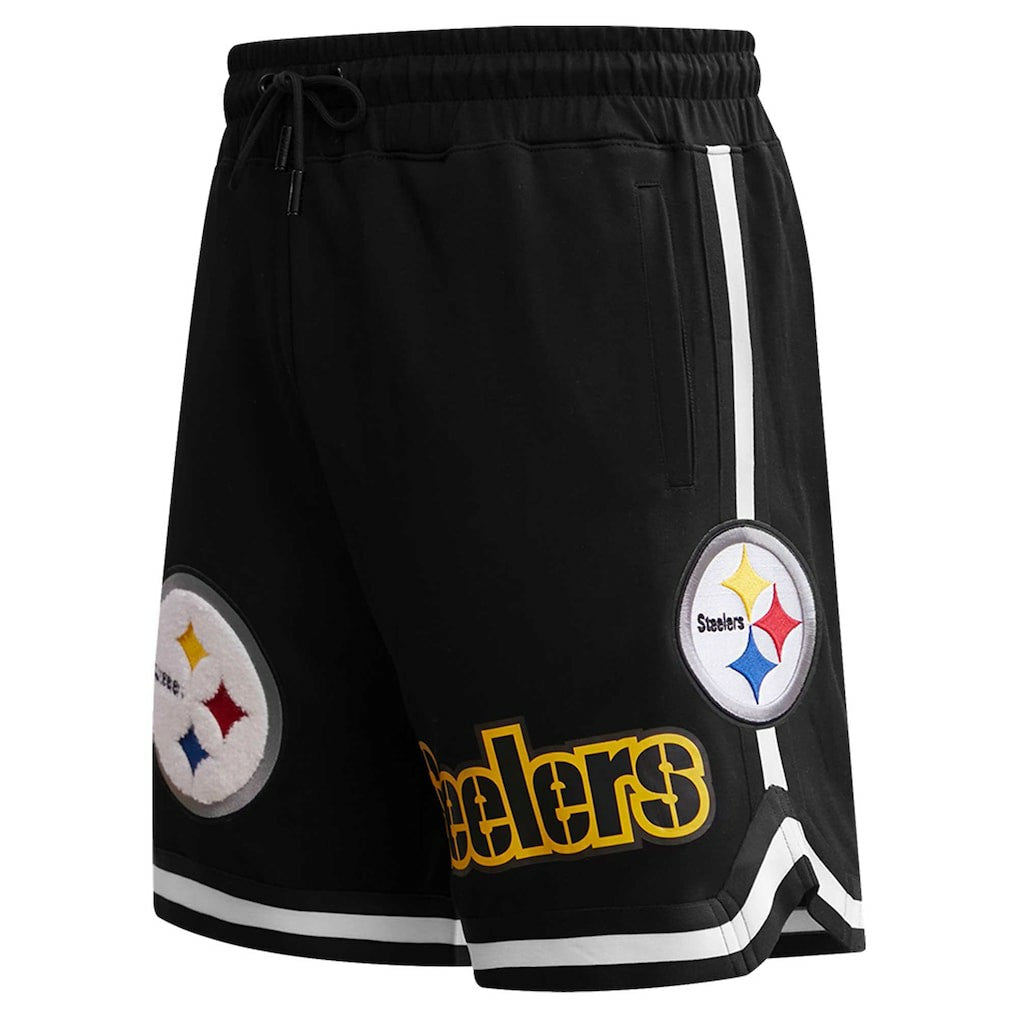 Pittsburgh Steelers Pro Standard Classic Chenille Shorts Black