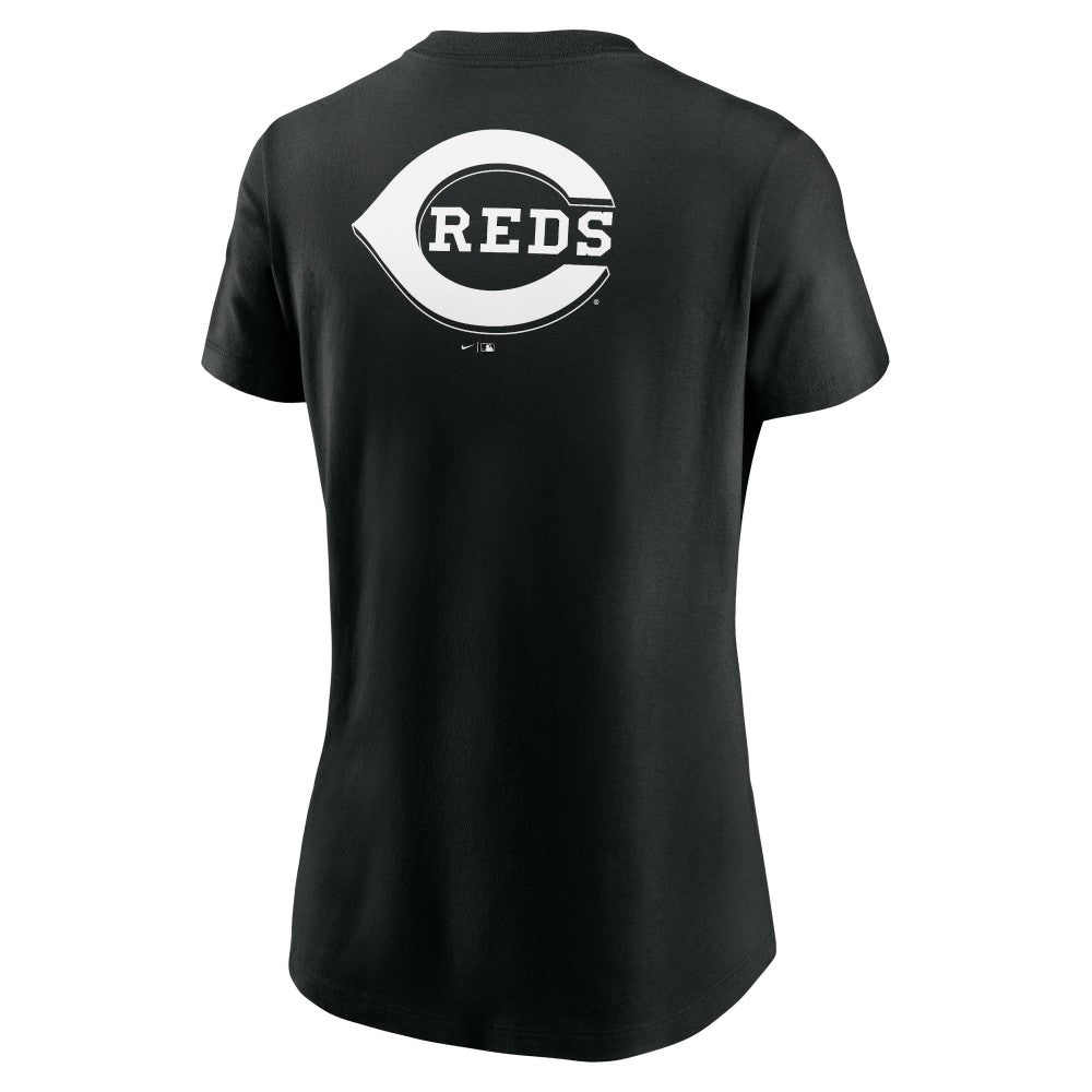 Cincinnati Reds Nike Women's Over Shoulder T-Shirt - Black T-shirts