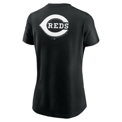 Cincinnati Reds Nike Women's Over Shoulder T-Shirt - Black T-shirts