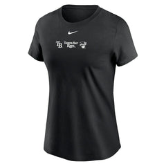 Tampa Bay Rays Nike Women's Over Shoulder T-Shirt - Black T-shirts