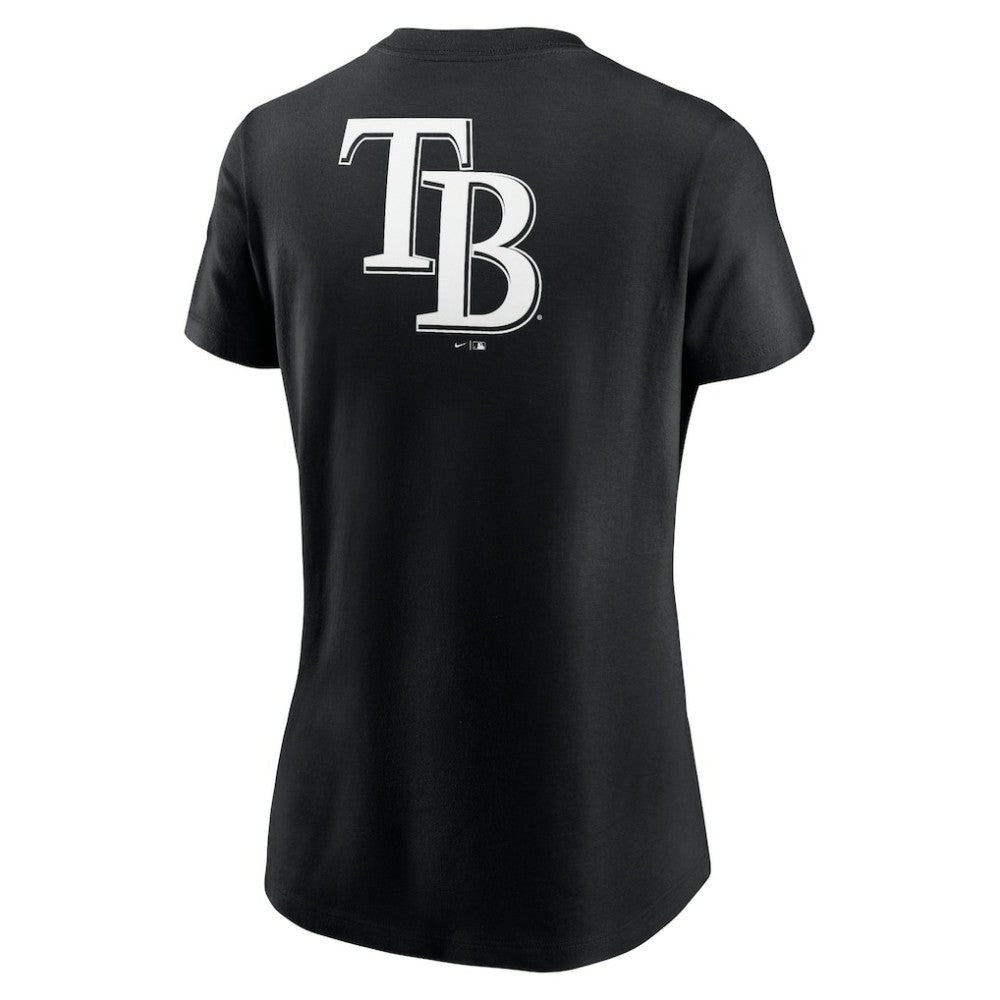Tampa Bay Rays Nike Women's Over Shoulder T-Shirt - Black T-shirts