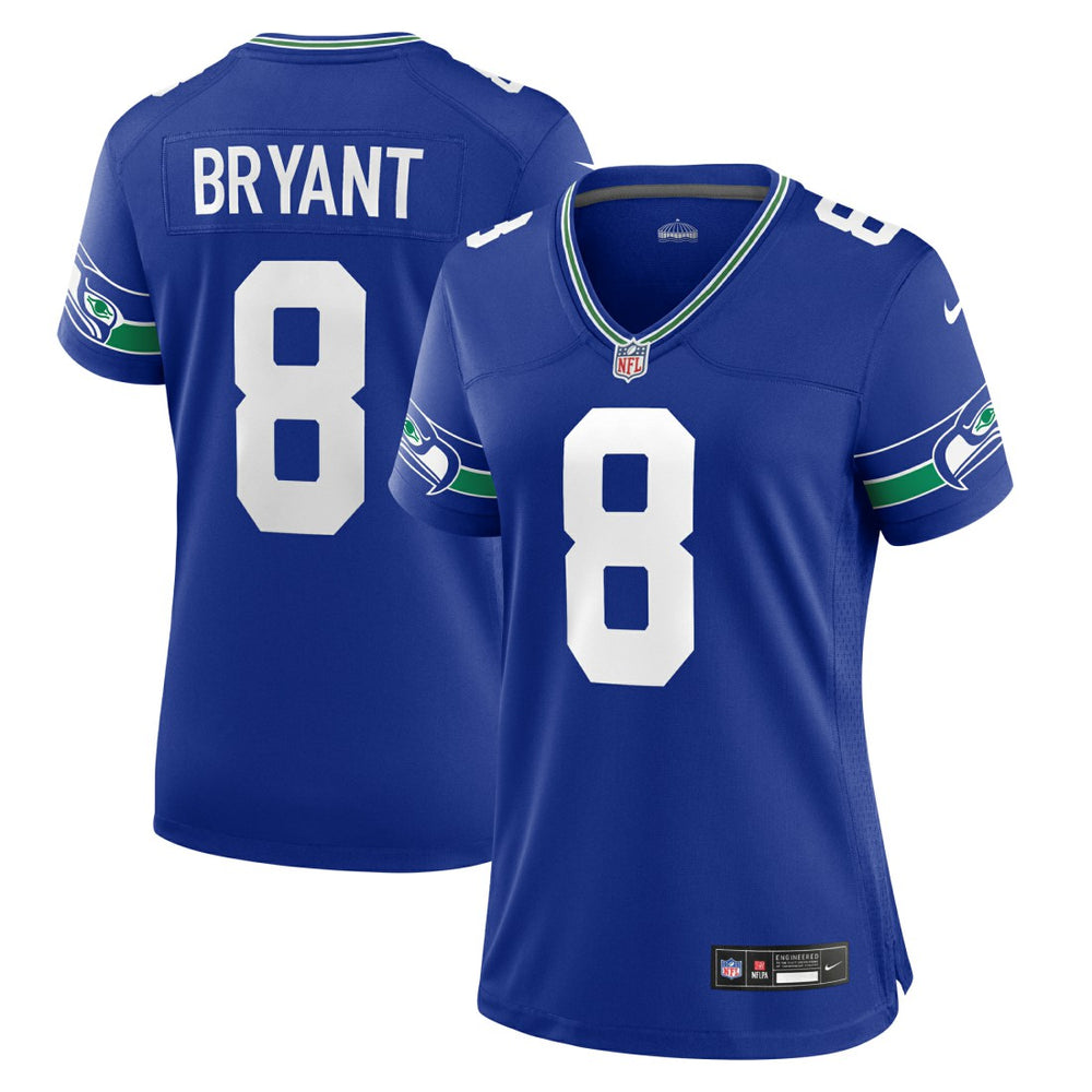 Coby Bryant Seattle Seahawks Women's Throwback Player Game Jersey Royal