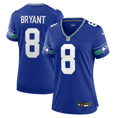 Coby Bryant Seattle Seahawks Women's Throwback Player Game Jersey Royal