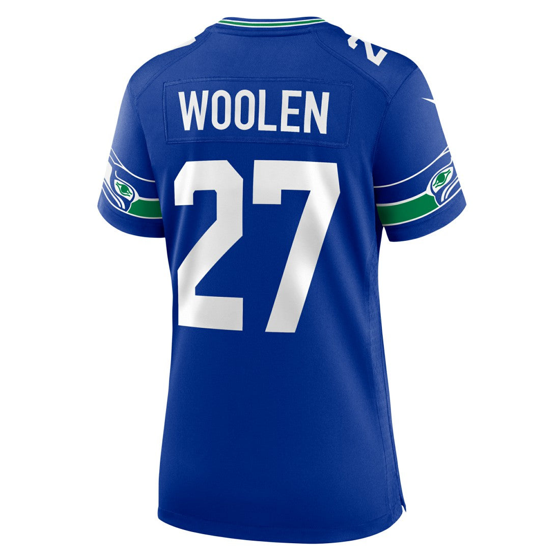 Tariq Woolen Seattle Seahawks Women's Throwback Player Game Jersey Royal