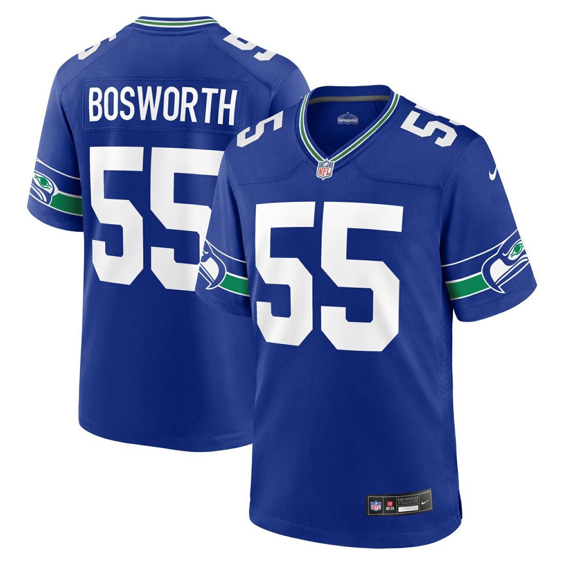 Brian Bosworth Seattle Seahawks Retired Player Alternate Game Jersey Royal
