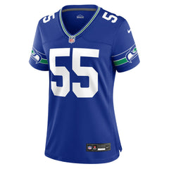 Brian Bosworth Seattle Seahawks Women's Throwback Retired Player Game Jersey Royal