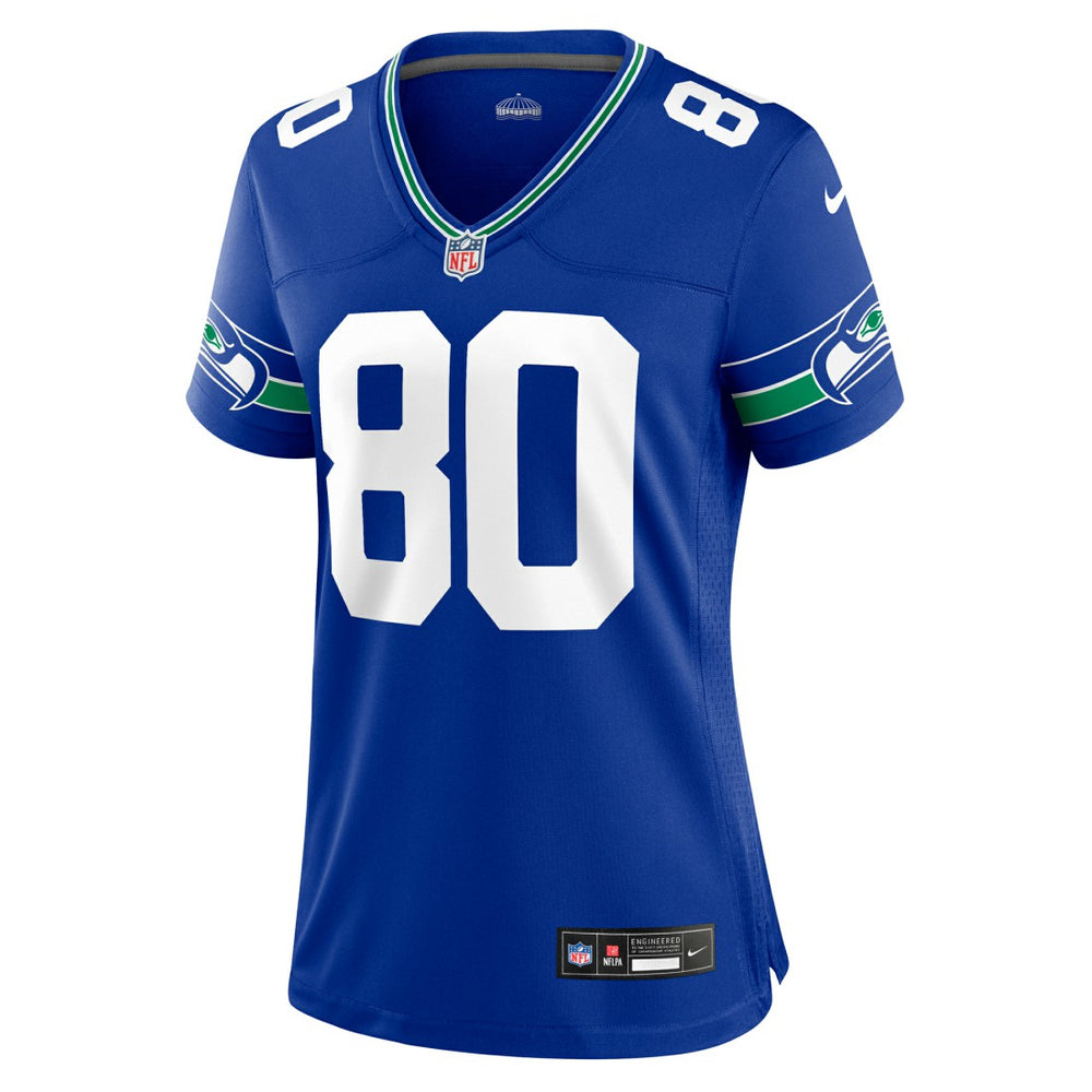 Steve Largent Seattle Seahawks Women's Throwback Retired Player Game Jersey Royal