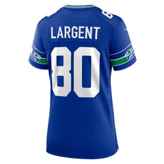Steve Largent Seattle Seahawks Women's Throwback Retired Player Game Jersey Royal