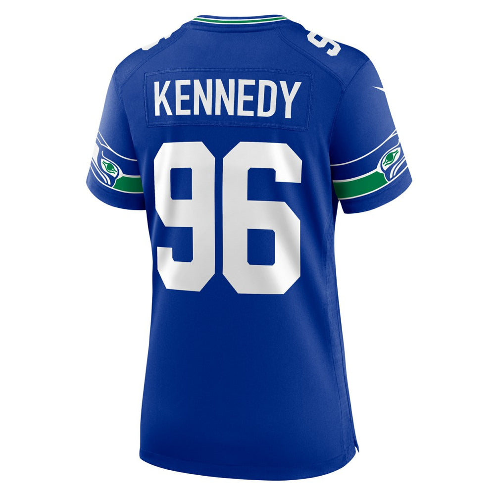 Cortez Kennedy Seattle Seahawks Women's Throwback Player Game Jersey Royal