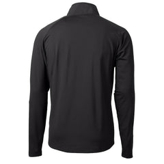 Philadelphia Eagles Cutter & Buck Adapt Eco Knit Hybrid Recycled Quarter-Zip Pullover Jacket Black