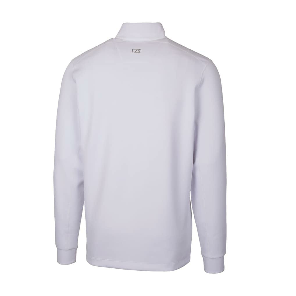 Philadelphia Eagles Cutter & Buck Traverse Stretch Quarter-Zip Pullover White