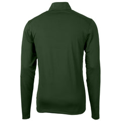 Philadelphia Eagles Cutter & Buck Virtue Eco Pique Recycled Quarter-Zip Pullover Hunter Green