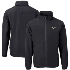 Philadelphia Eagles Cutter & Buck Charter Eco Recycled Full-Zip Jacket Black