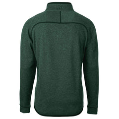 Philadelphia Eagles Cutter & Buck Mainsail Sweater-Knit Half-Zip Pullover Jacket Heather Green