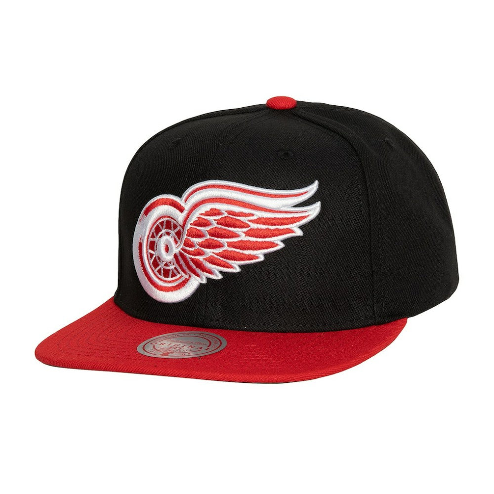 NHL Detroit Red Wings Mitchell & Ness Core Team Ground 2.0 Snapback Hat - Black