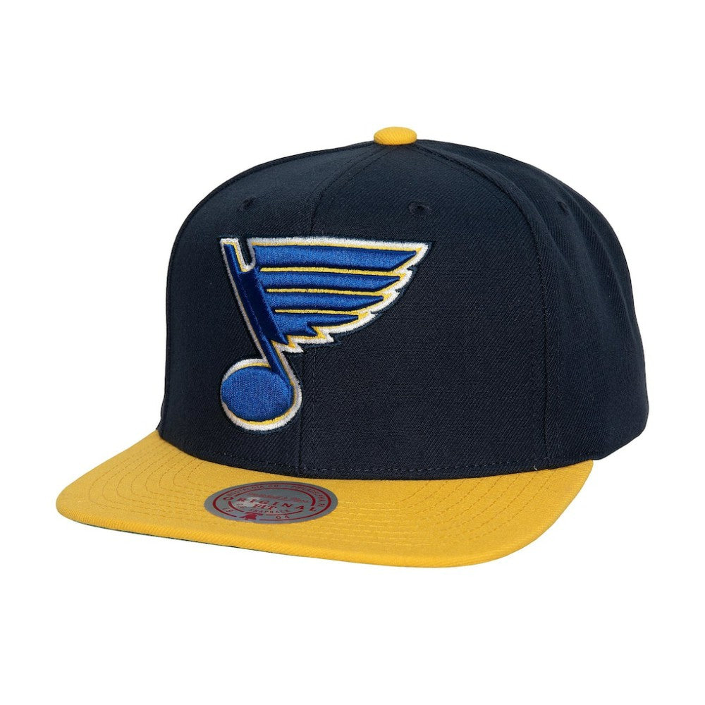NHL St. Louis Blues Mitchell & Ness Core Team Ground 2.0 Snapback Hat - Navy