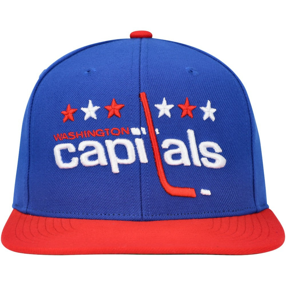 NHL Washington Capitals Mitchell & Ness Core Team Ground 2.0 Snapback Hat - Blue
