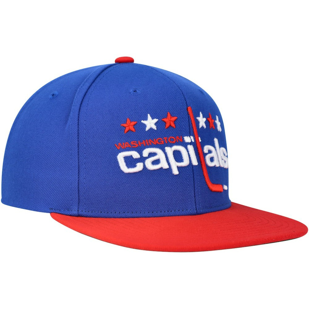 NHL Washington Capitals Mitchell & Ness Core Team Ground 2.0 Snapback Hat - Blue
