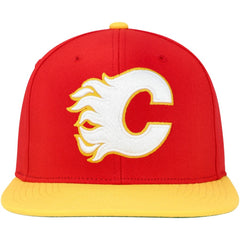NHL Calgary Flames Mitchell & Ness Core Team Ground 2.0 Snapback Hat - Red