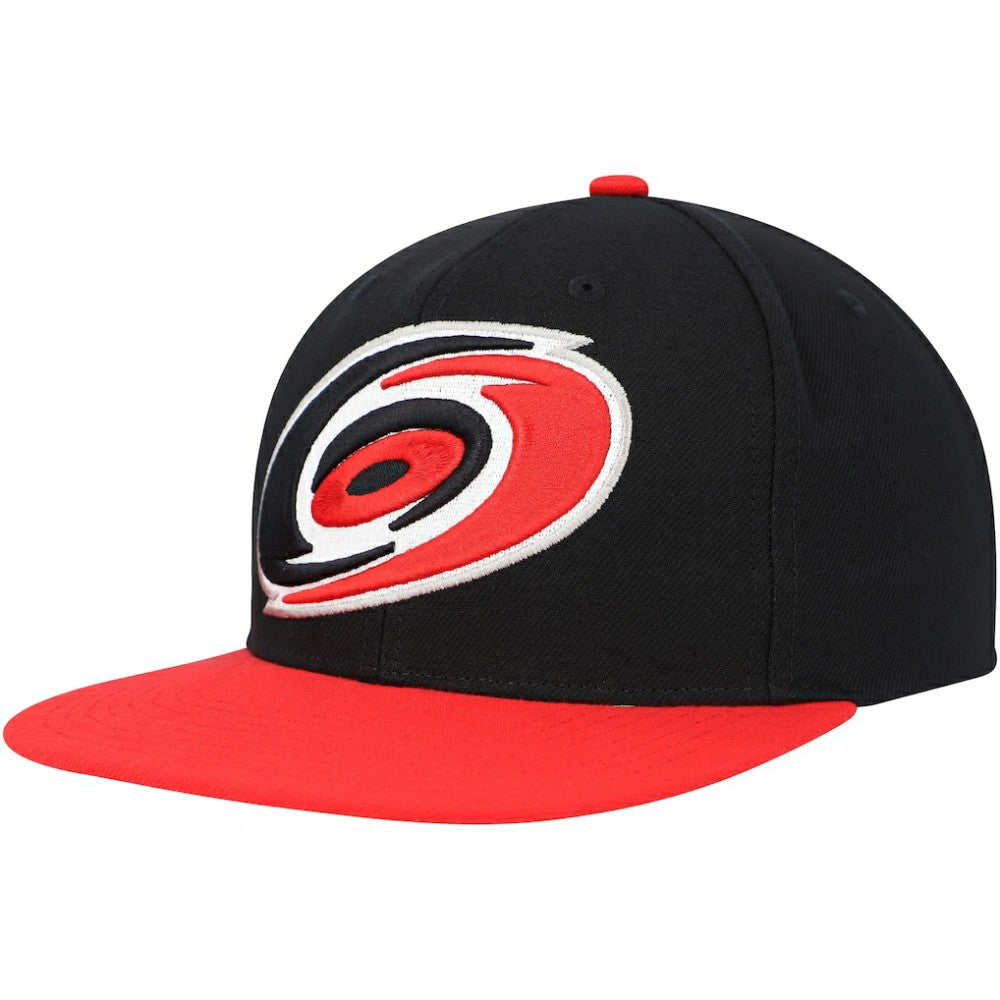 NHL Carolina Hurricanes Mitchell & Ness Core Team Ground 2.0 Snapback Hat - Black