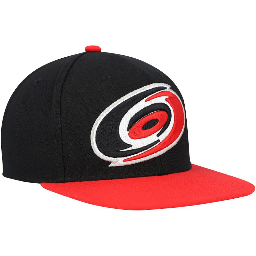 NHL Carolina Hurricanes Mitchell & Ness Core Team Ground 2.0 Snapback Hat - Black